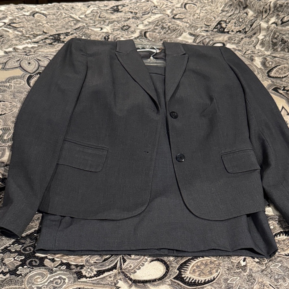 Calvin Klein Charcoal Women’s Blazer w/Skirt (see sizes)